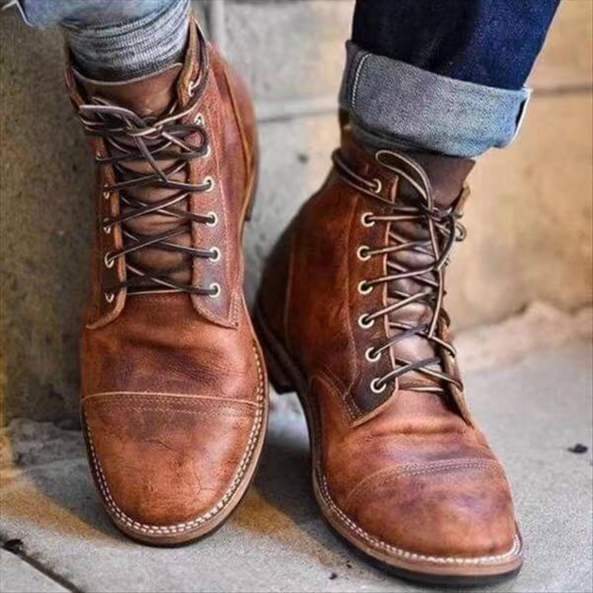 Ethan | Men's Leather Boots | Stylish Footwear | Comfortable Design 4