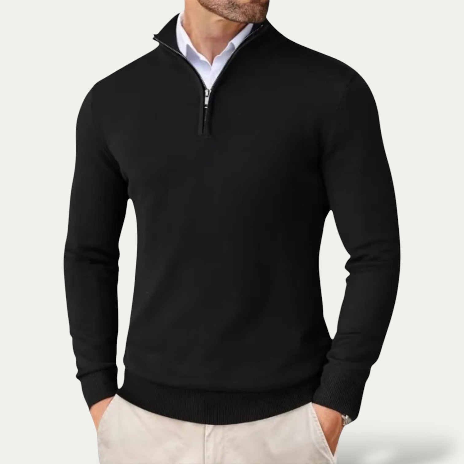 Ethan | Men's Quarter Zip | Pullover | Half Zip Sweatshirt 0