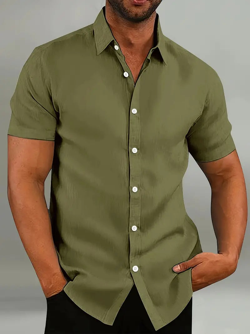 Ethan | Men's Shirt | Casual Button-Down | Lightweight Summer Wear 9