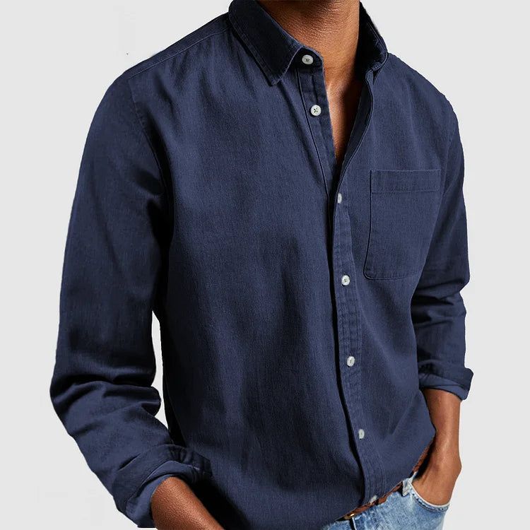 Ethan | Men's Shirt | Casual Denim Style | Soft Cotton Blend 0