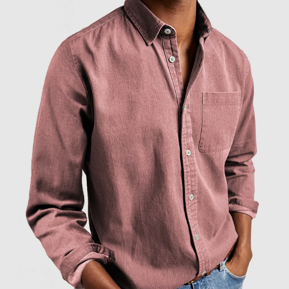 Ethan | Men's Shirt | Casual Denim Style | Soft Cotton Blend 1