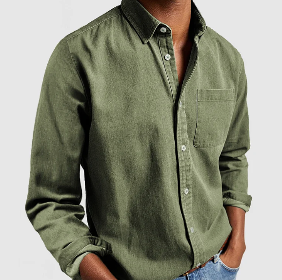 Ethan | Men's Shirt | Casual Denim Style | Soft Cotton Blend 5