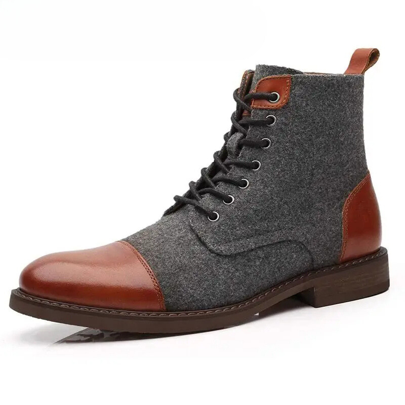 Ethan | Men's Shoes | Mens Boots | Comfortable Leather and Fabric Design 2