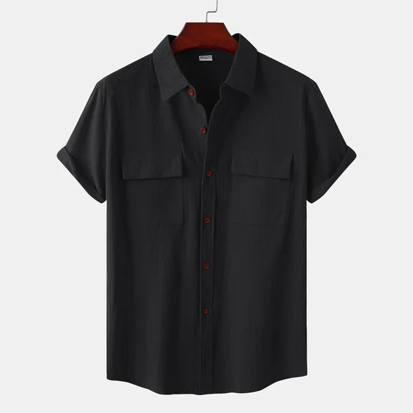Ethan | Men's Short Sleeve Shirt | Cotton Blend | Breathable Fabric | Summer Essential 1