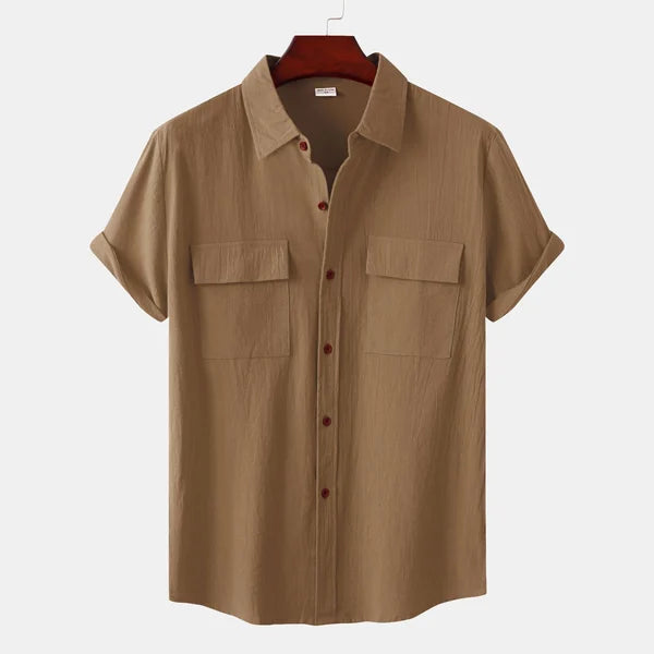 Ethan | Men's Short Sleeve Shirt | Cotton Blend | Breathable Fabric | Summer Essential 14