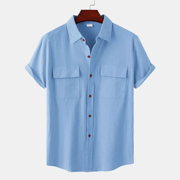 Ethan | Men's Short Sleeve Shirt | Cotton Blend | Breathable Fabric | Summer Essential 2