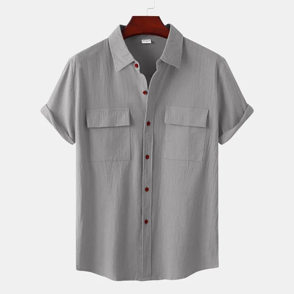 Ethan | Men's Short Sleeve Shirt | Cotton Blend | Breathable Fabric | Summer Essential 4
