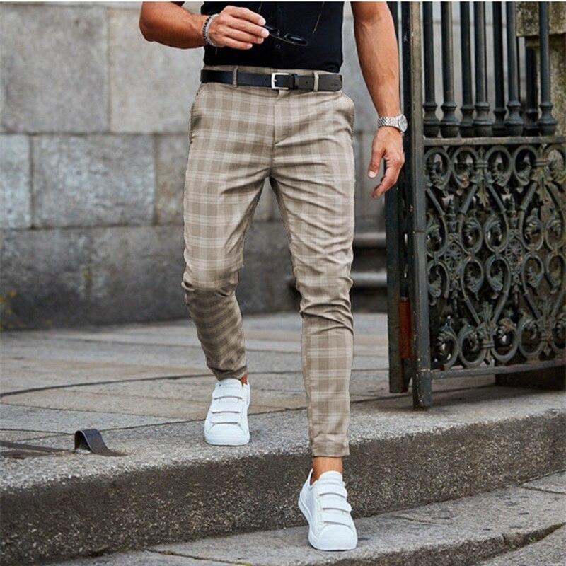 Ethan | Mens Chinos | Chinos | Checked Chinos 0