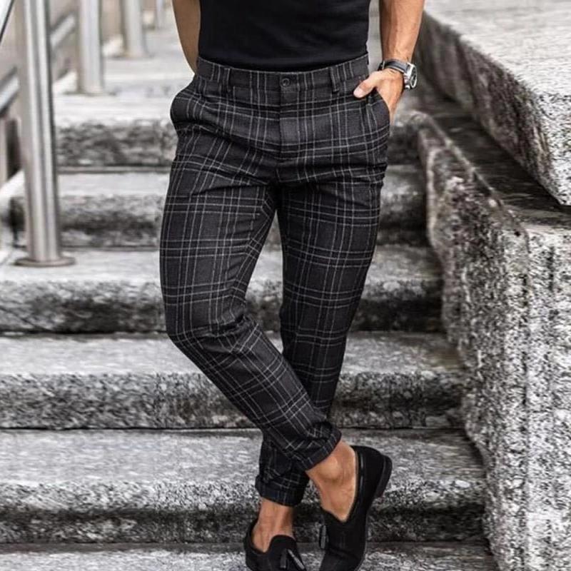 Ethan | Mens Chinos | Chinos | Checked Chinos 4