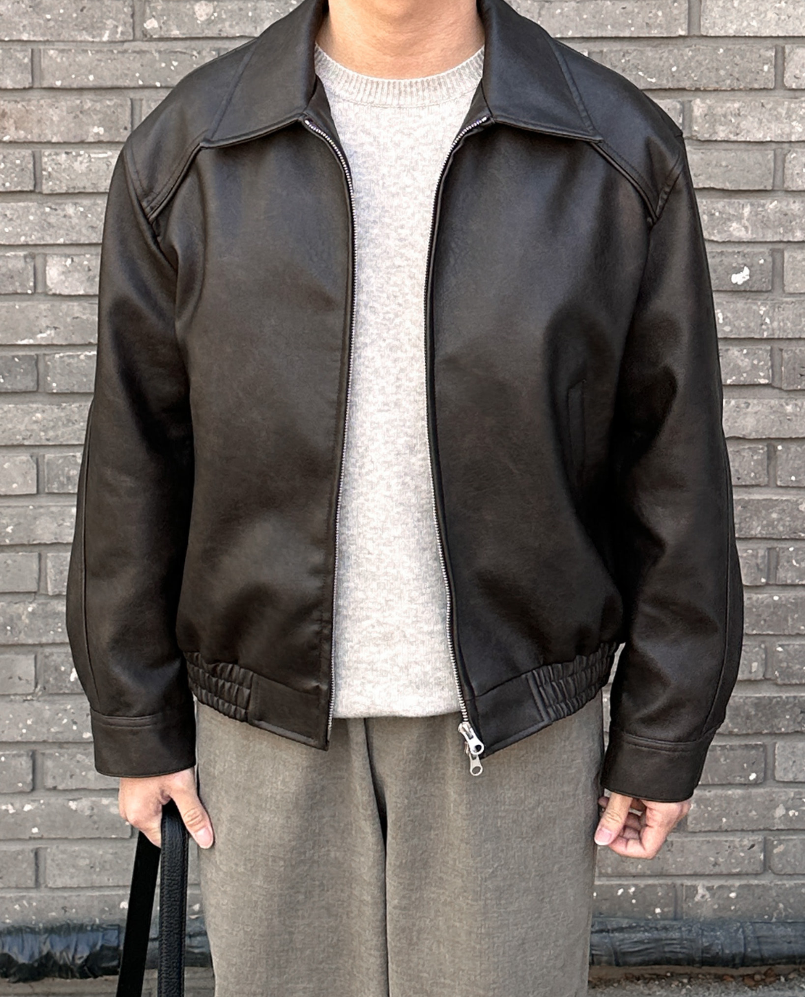 Ethan | Mens Leather Jackets | Black Leather Jacket | Leather Bomber Jacket 4