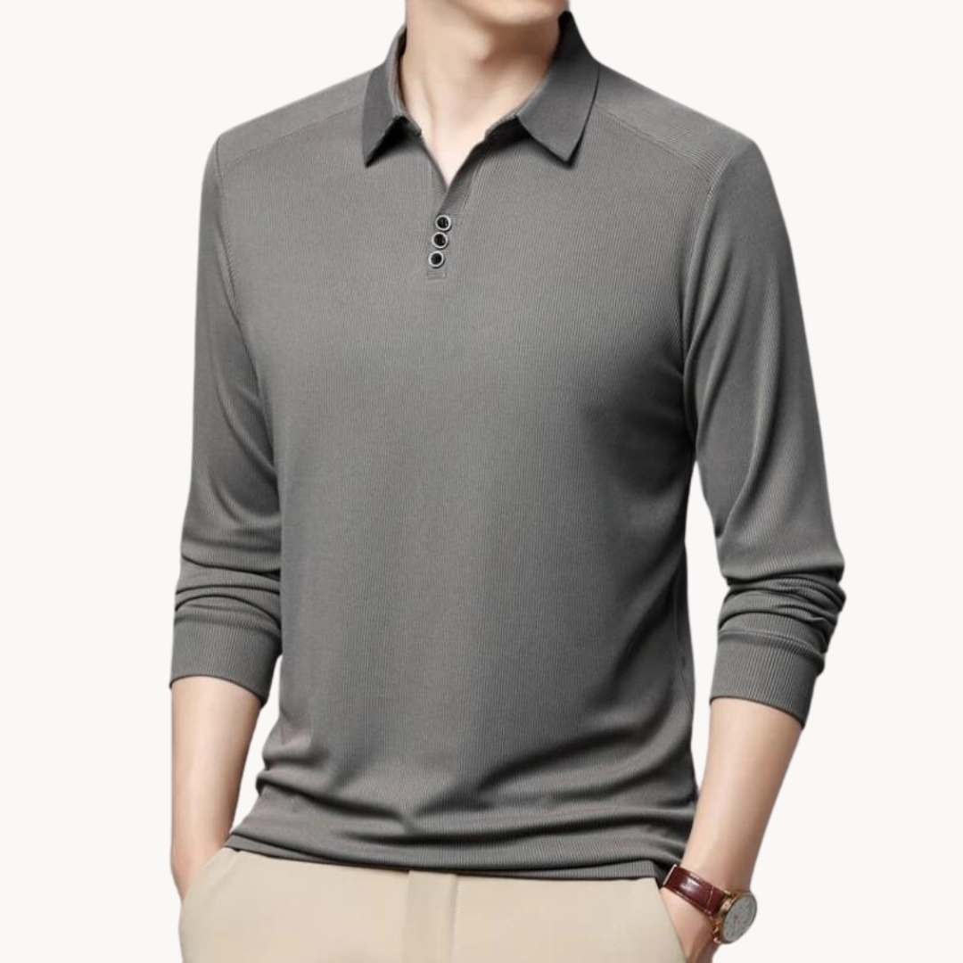 Ethan | Mens Polo Shirts | Long Sleeve Polo Shirts | Breathable Fabric 5