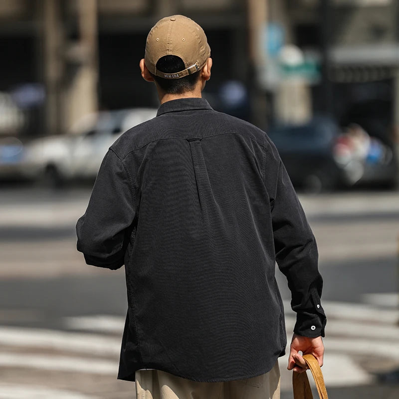 Ethan | Mens Shirts | Corduroy Shirt | Striped Pattern 6