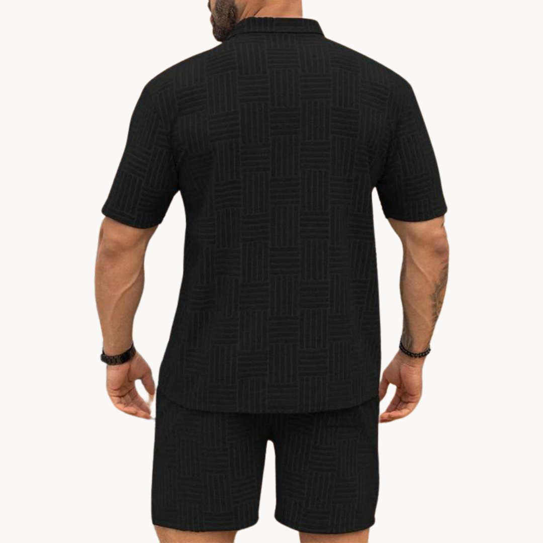Ethan | Mens Shorts And T Shirt Set | Shirt And Short Set | T Shirt And Shorts Set Mens 6