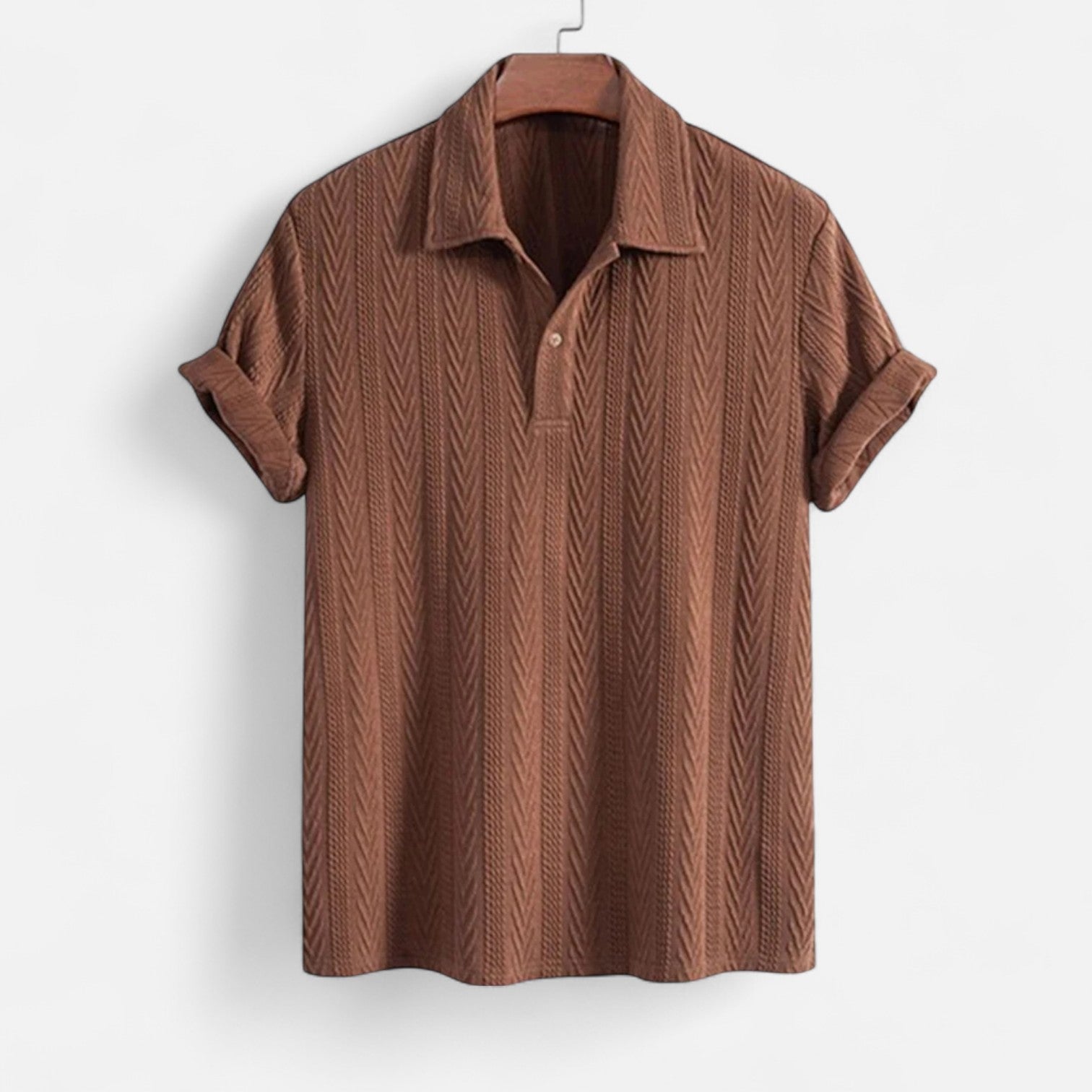 Ethan | Polo Shirt | Half Button | Jacquard Knit 0