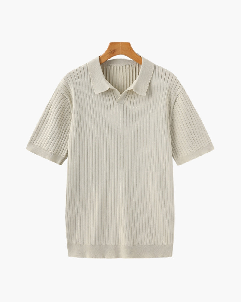 Ethan | Polo Shirt | Ribbed Texture | Shape Retention Fit 0