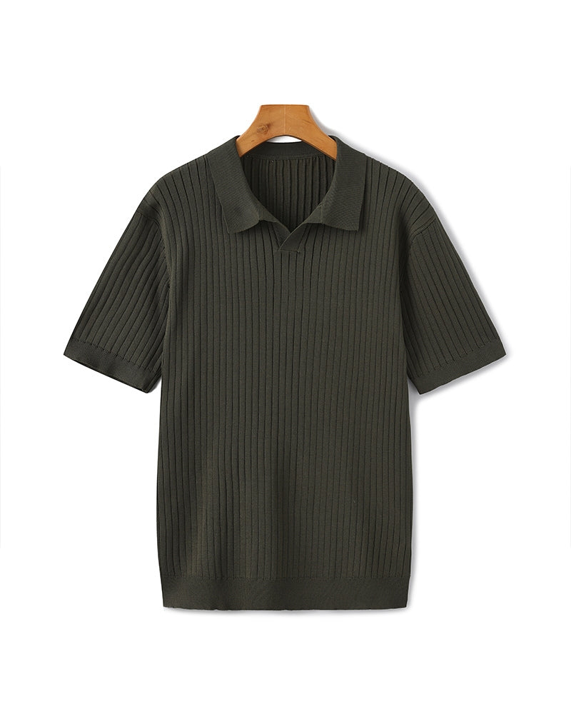 Ethan | Polo Shirt | Ribbed Texture | Shape Retention Fit 10