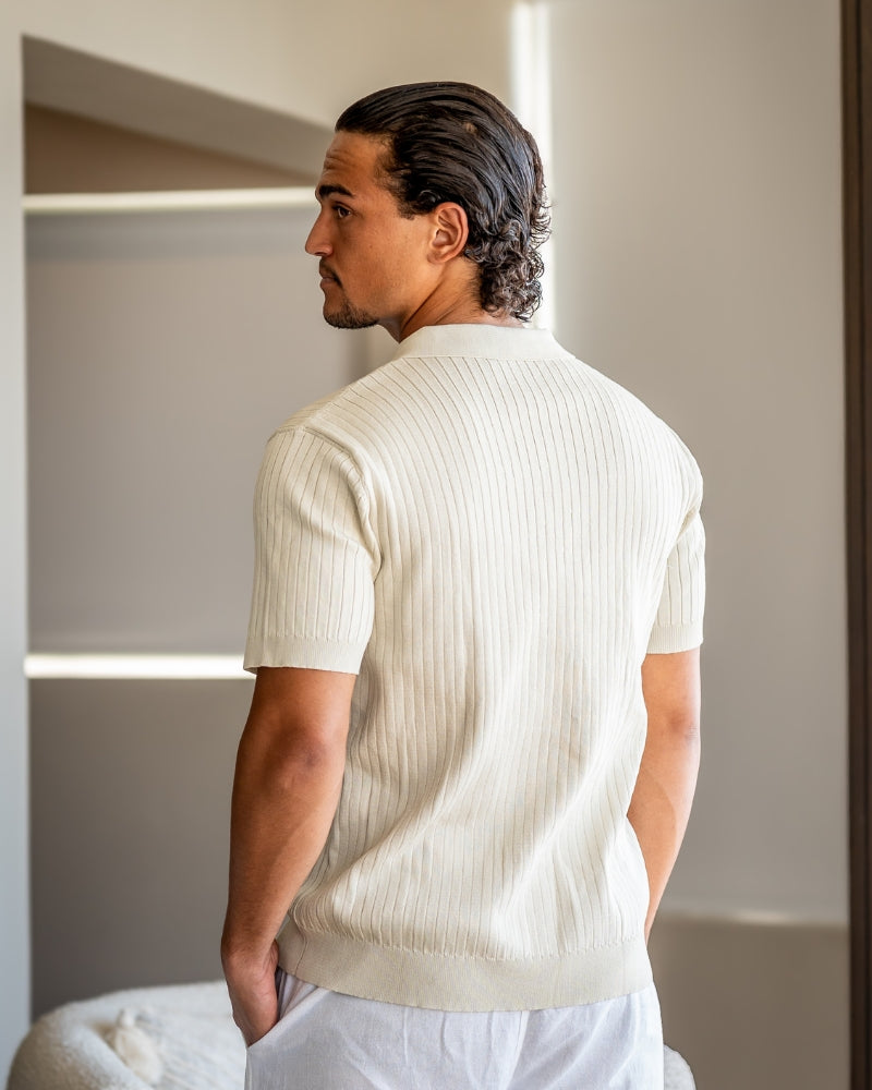 Ethan | Polo Shirt | Ribbed Texture | Shape Retention Fit 4