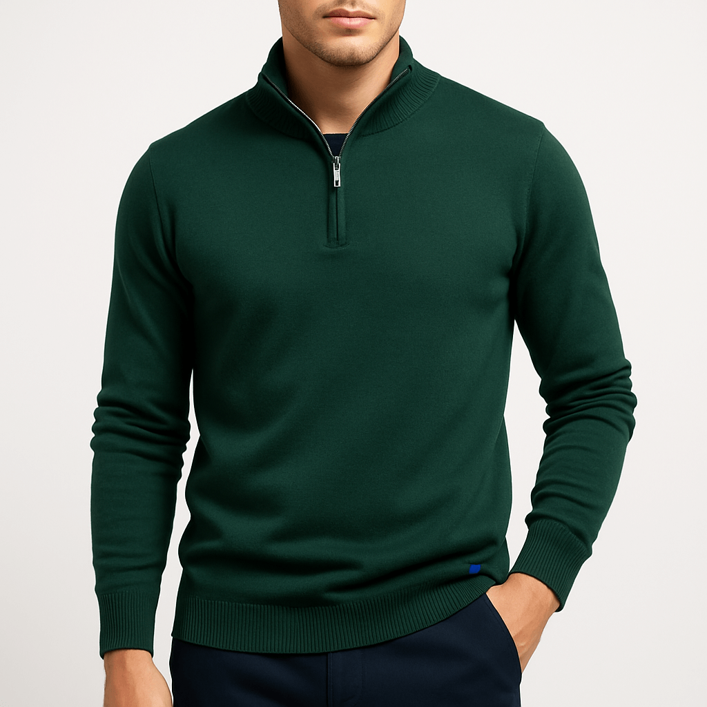 Ethan | Quarter Zip Sweater | Fitted Knit | Stylish Layering 0