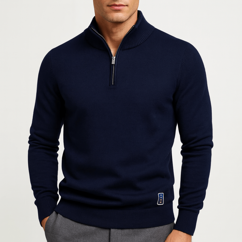 Ethan | Quarter Zip Sweater | Fitted Knit | Stylish Layering 3