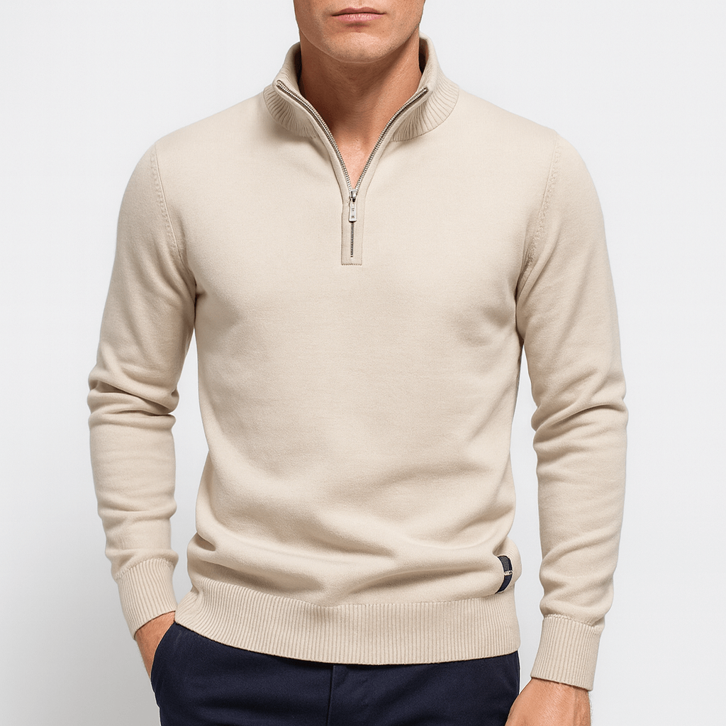 Ethan | Quarter Zip Sweater | Fitted Knit | Stylish Layering 4