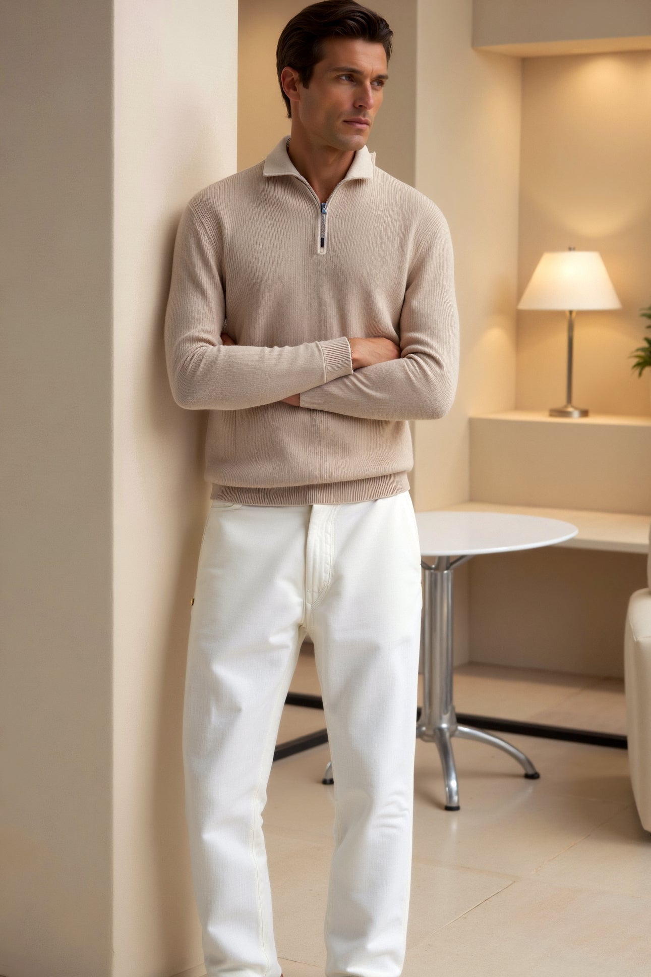 Ethan | Quarter Zip Sweater | Knitted Wool | Classic Design 3