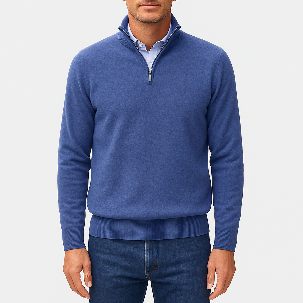 Ethan | Quarter Zip Sweater | Lightweight Knit | Slim Fit 1