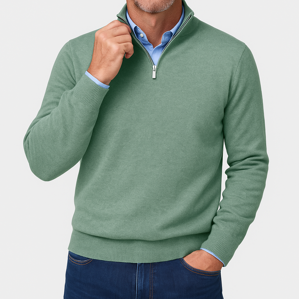 Ethan | Quarter Zip Sweater | Lightweight Knit | Slim Fit 11