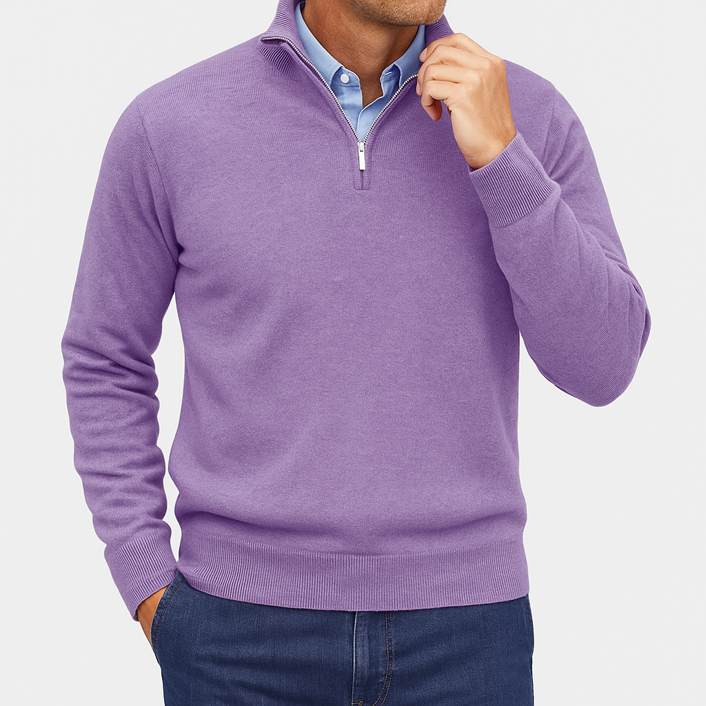 Ethan | Quarter Zip Sweater | Lightweight Knit | Slim Fit 6