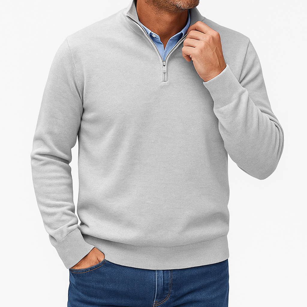 Ethan | Quarter Zip Sweater | Lightweight Knit | Slim Fit 8