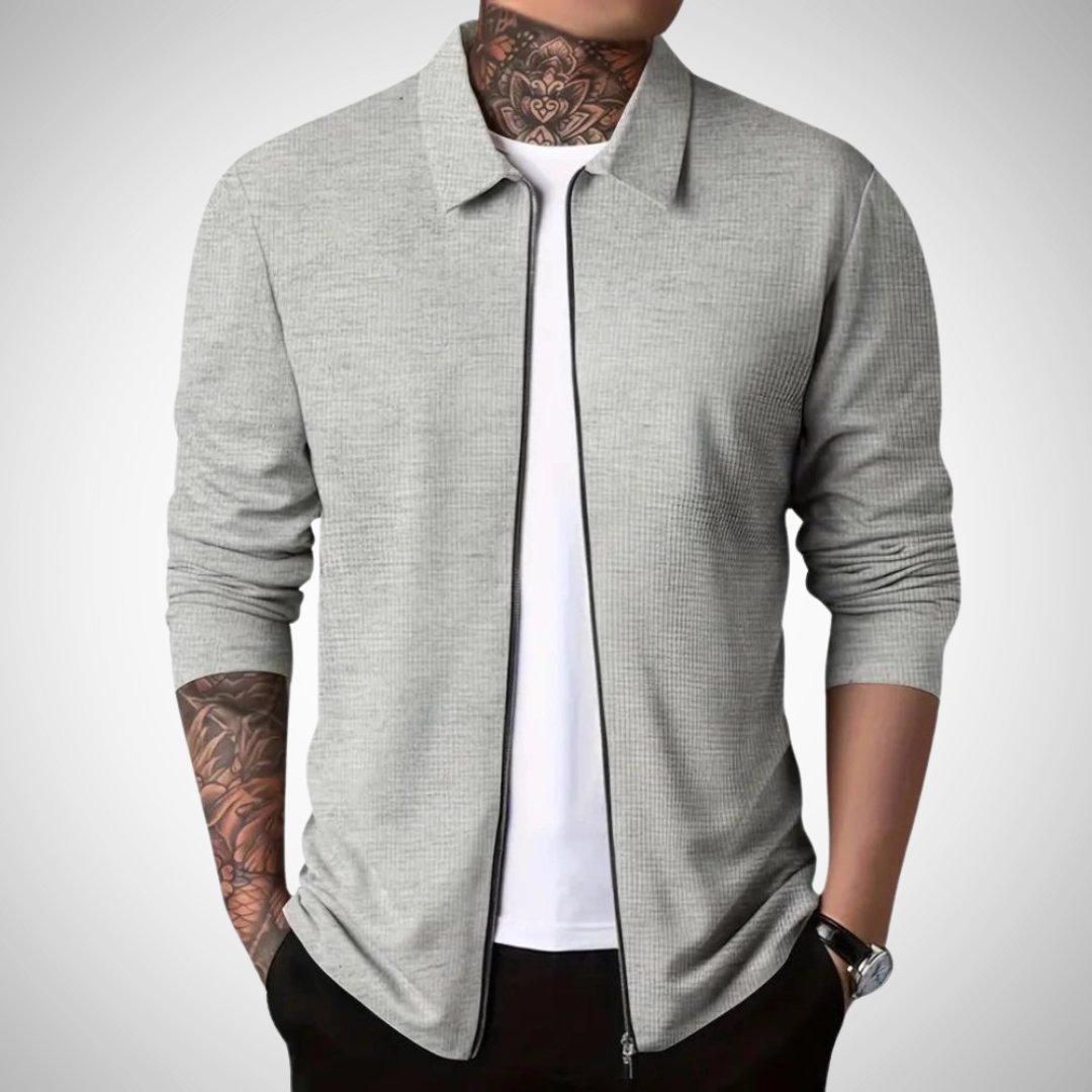 Ethan | Slim Fit Cardigan | Lightweight Cardigan | Zipper Cardigan 0