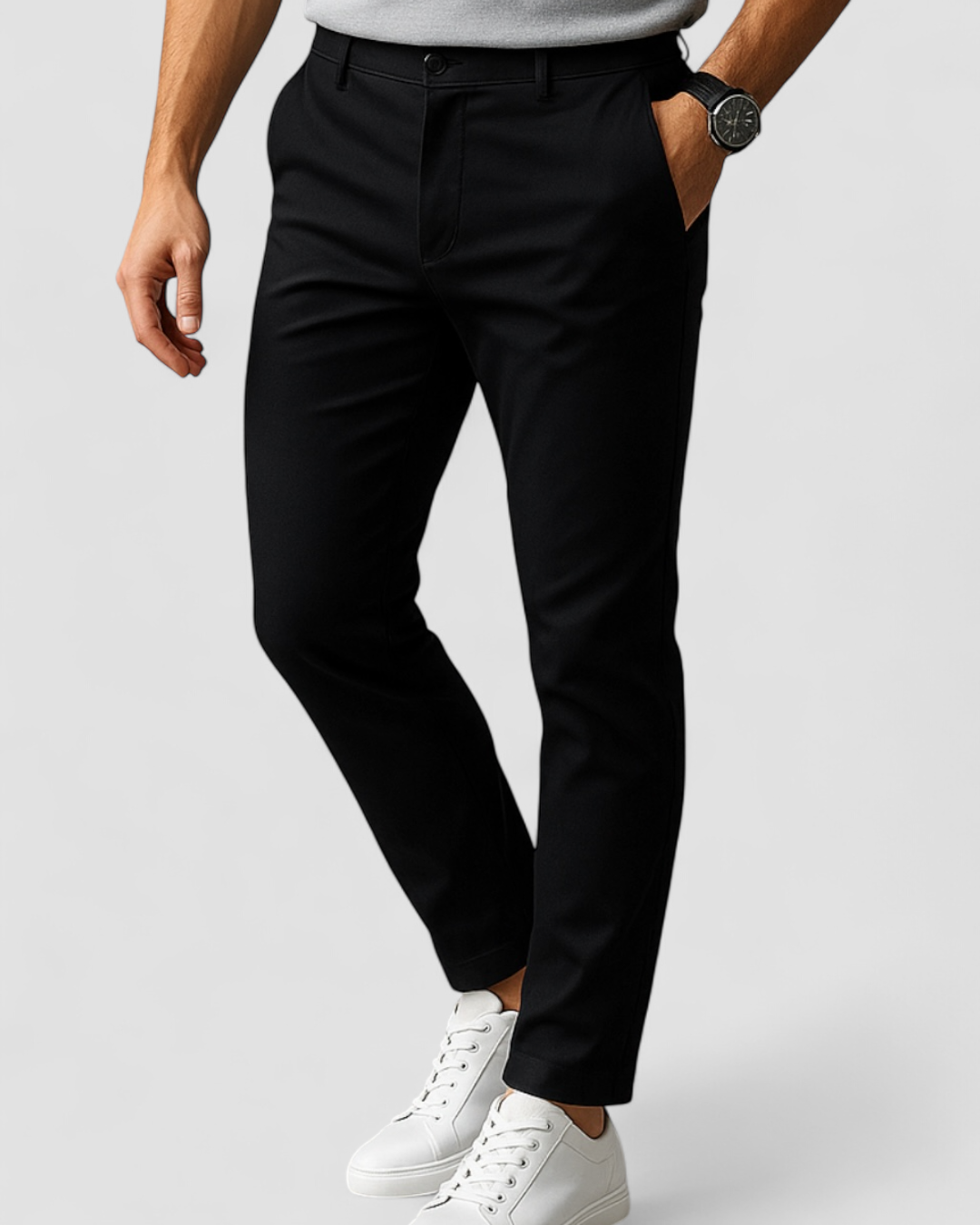 Ethan | Slim Fit Pants | Tapered Leg Design | Business Casual Wear 2