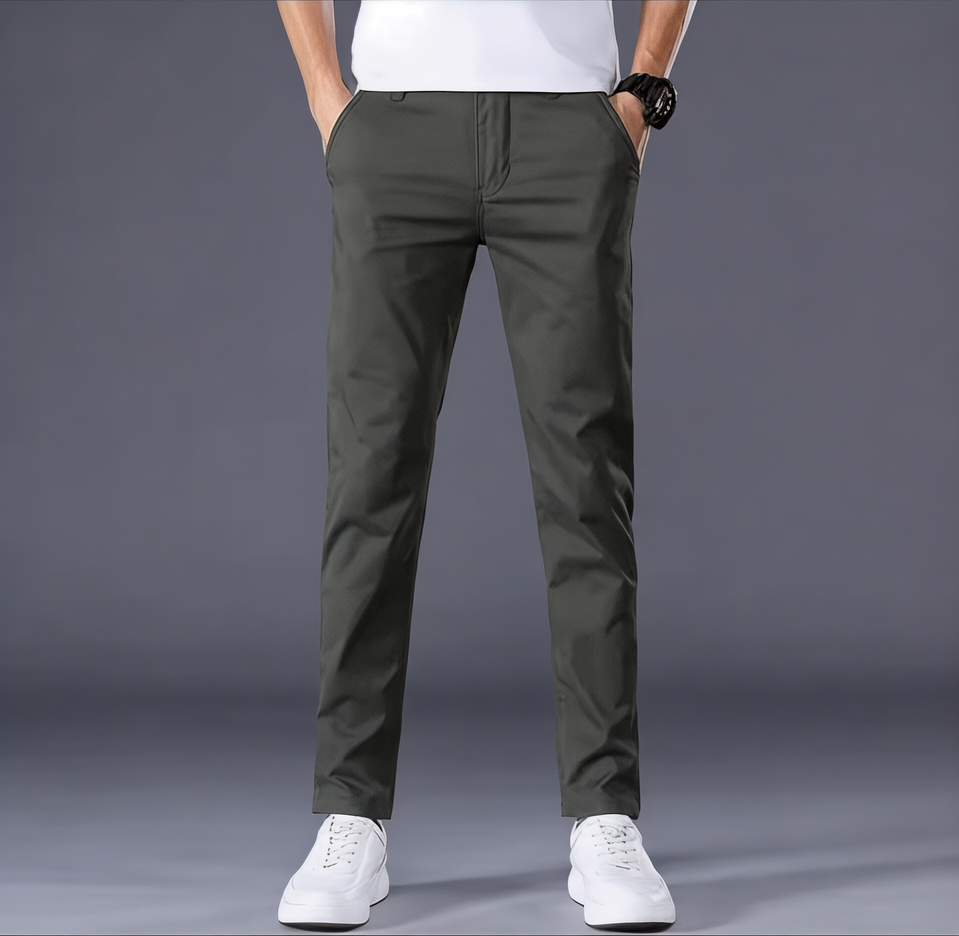 Ethan | Slim Fit Pants | Tapered Leg Design | Business Casual Wear 5