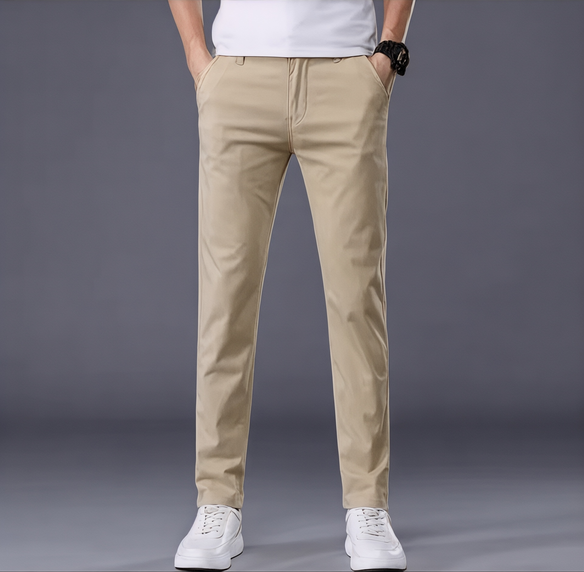 Ethan | Slim Fit Pants | Tapered Leg Design | Business Casual Wear 6