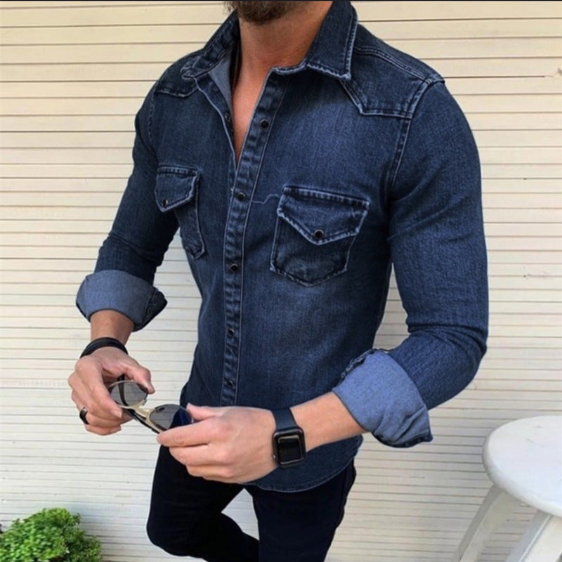 Ethan | Slim Fit Shirt | Durable Denim Blend | Comfortable Wear 3