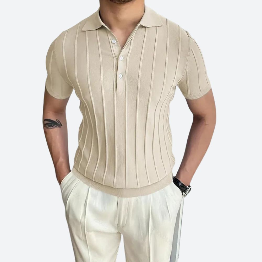 Ethan | Stretch Blend Polo Shirt | V Neck Design | Flexible Fit 2