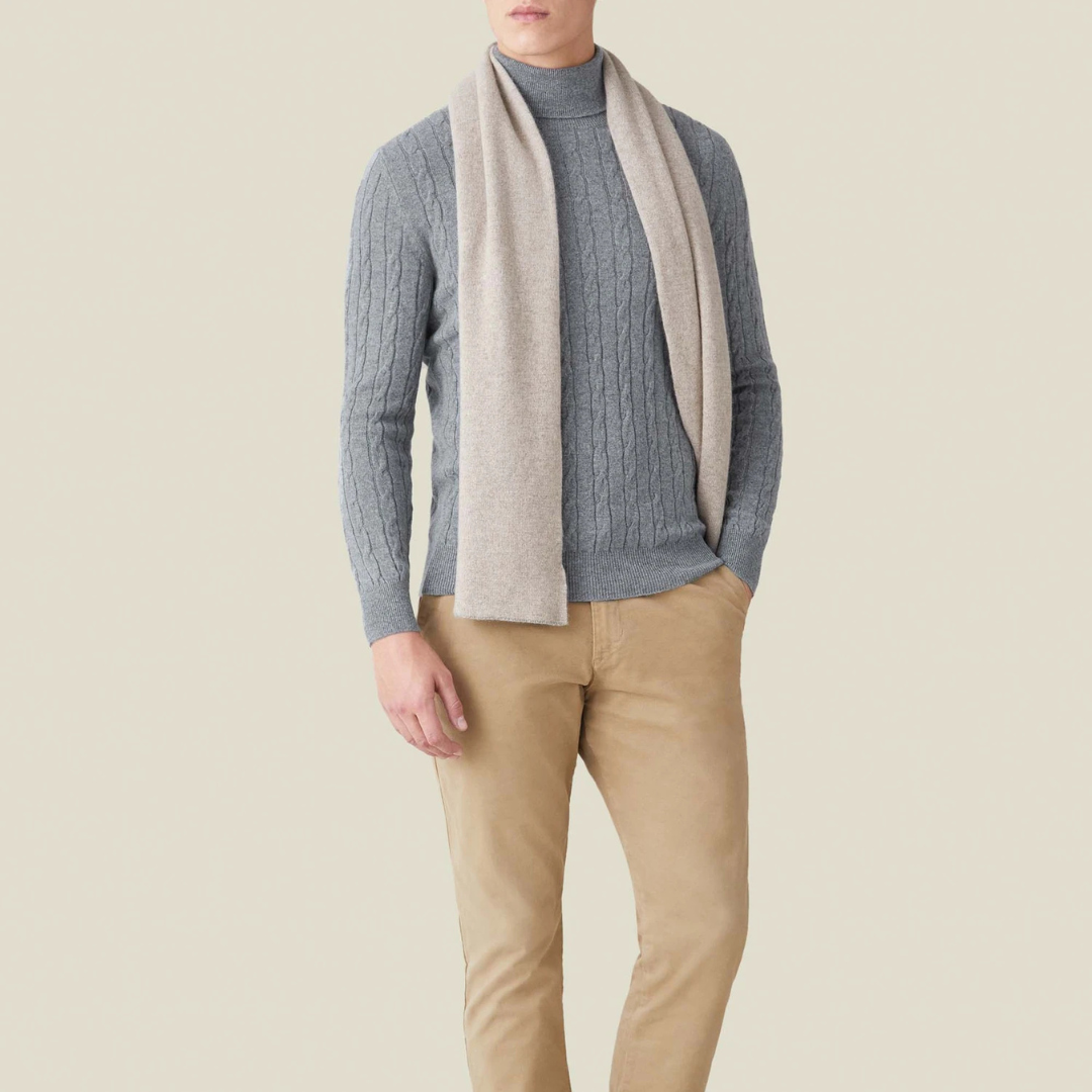 Ethan | Turtleneck Sweater | Cable Knit Design | Athletic Comfort 7