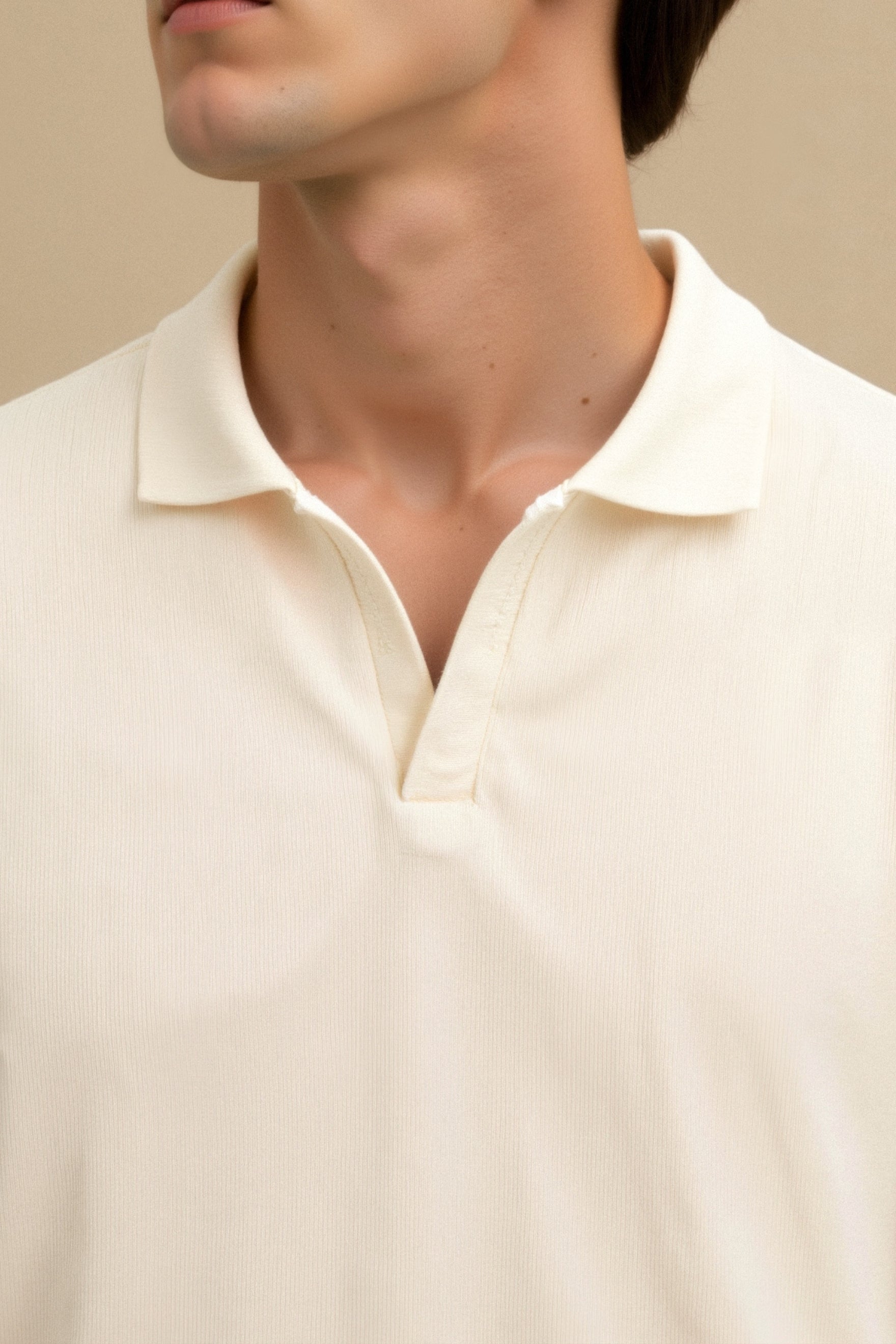 Ethan | V-neck Polo Shirt | Structured Fit | Ribbed Collar 5