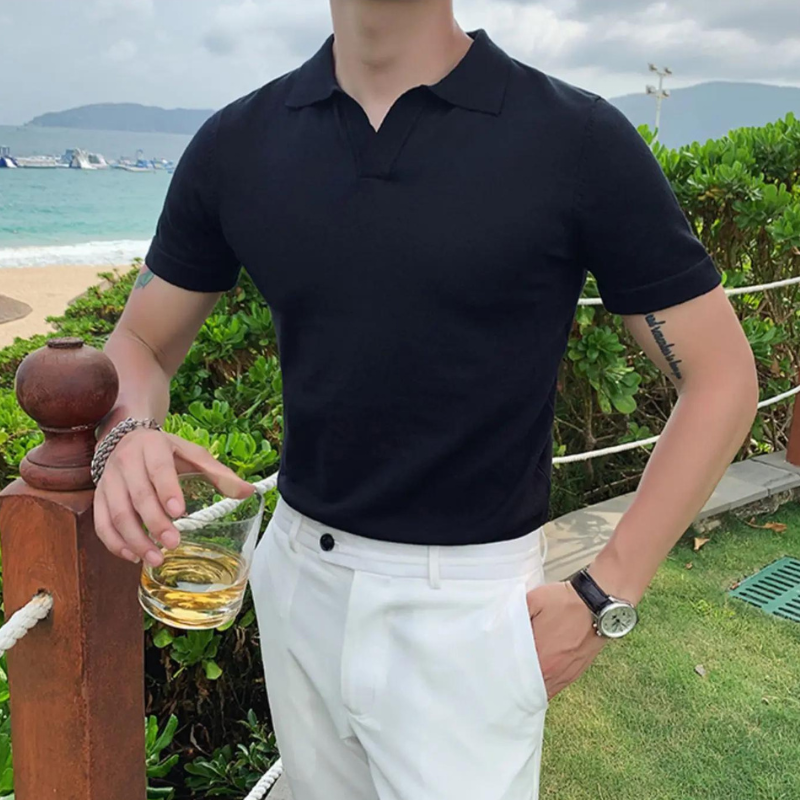 Ethan | V-neck Sweater | Fitted Cut | Soft Knit Blend 0