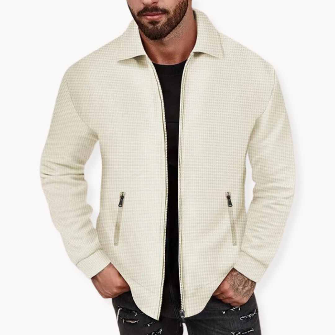 Ethan | Waffle Jacket | Ribbed Texture | Structured Design 2