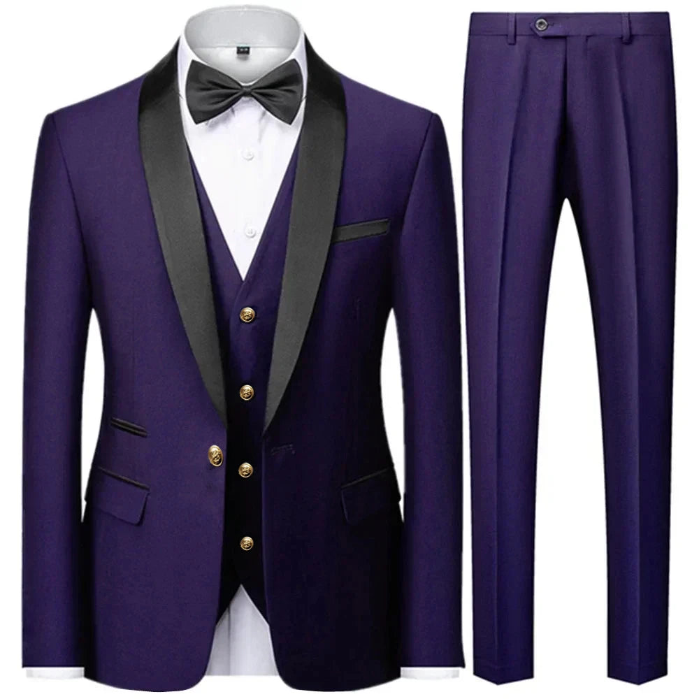 Ethan | Wedding Suit | Formal Attire | Three-Piece Ensemble 1