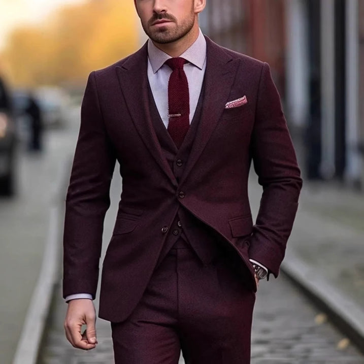 Ethan | Wedding guest suit | Classic men's attire | Elegant three-part ensemble 4
