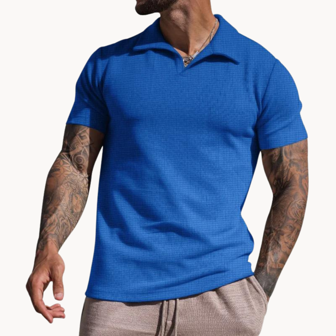 Ethan | Yarn-Dyed Polo | Structured Collar | Comfortable Fit 7