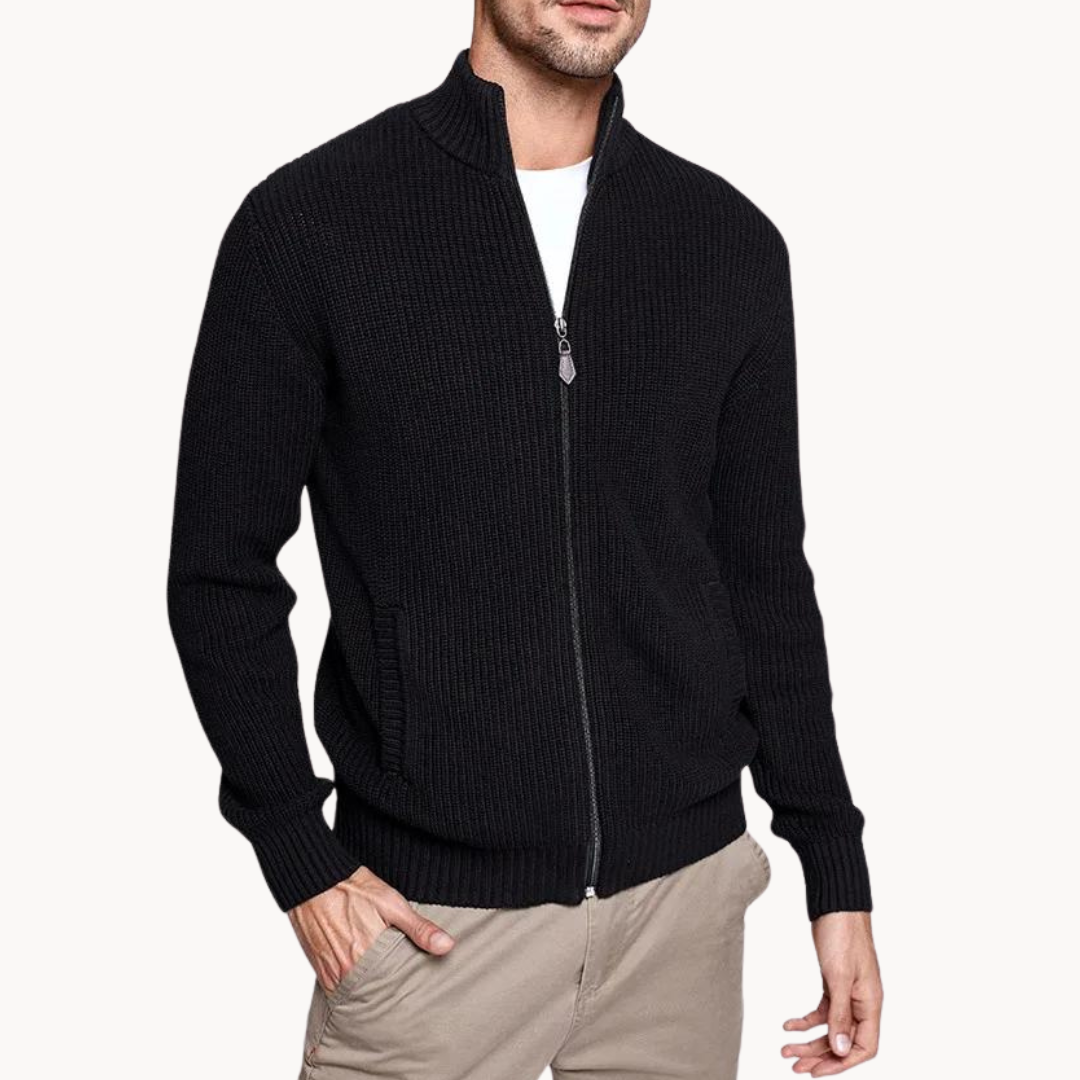 Ethan | Zip Neck Sweater | Ribbed Texture | Casual Wear 1