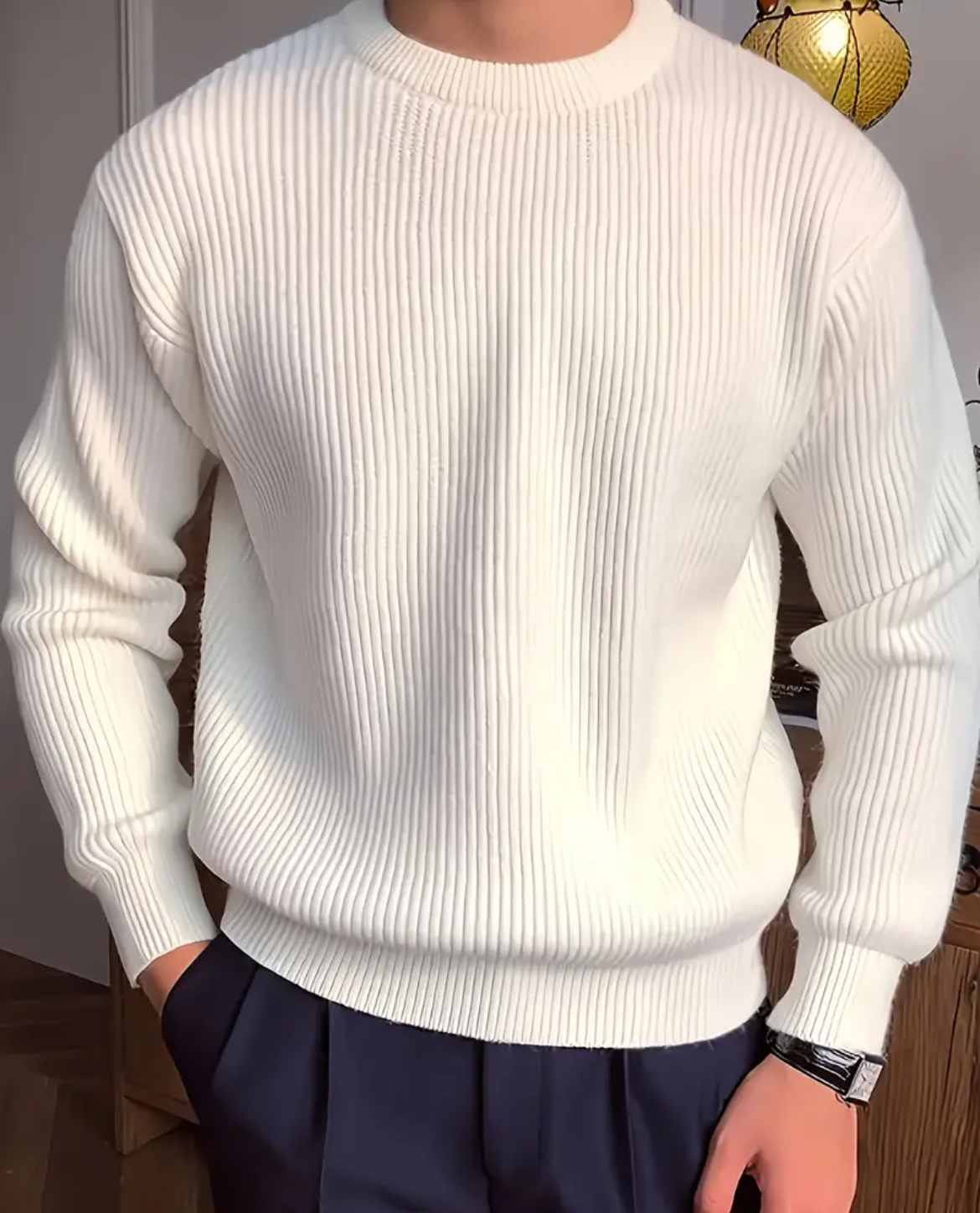 Ethan's Ribbed Sweater | Mens Sweaters | Comfortable Cotton Blend | Everyday Wear 1