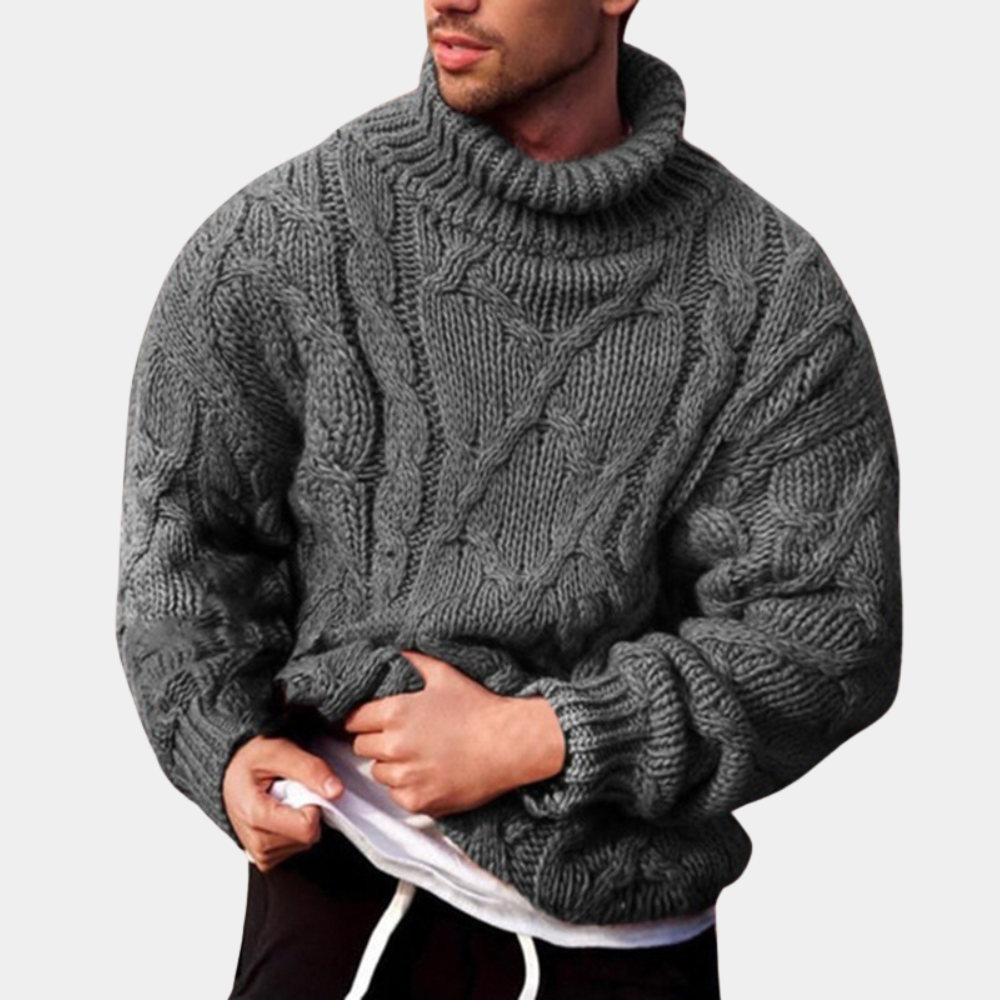 Ethan's Style | Men's Sweater | Comfortable Everyday Wear | Timeless Cable Knit Design 0