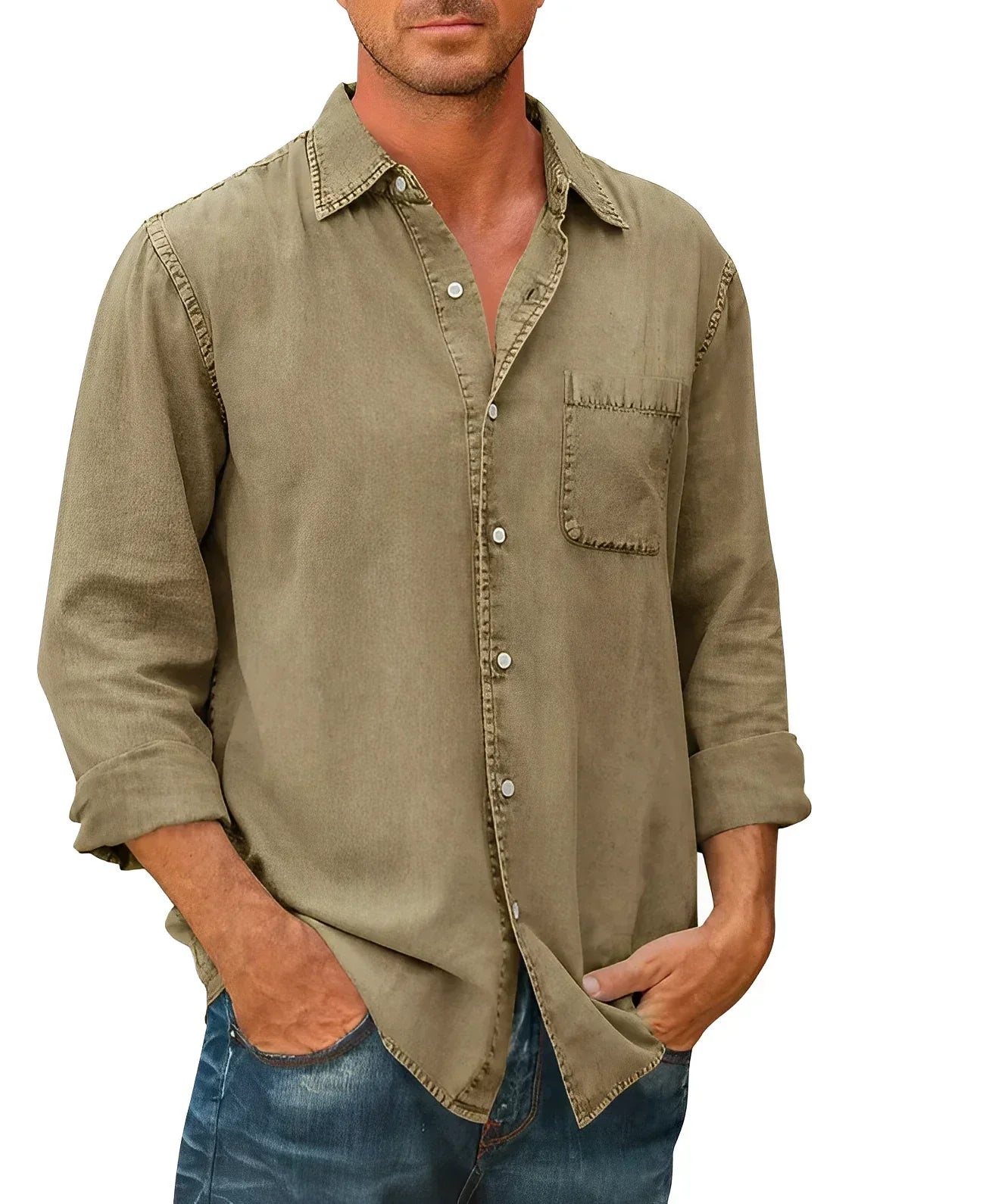 Ethan's Style | Mens Shirts | Breathable Casual Wear | Relaxed Fit Comfort 2