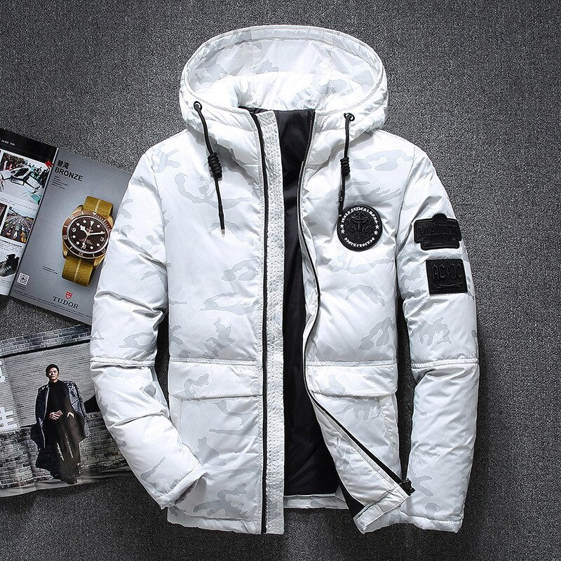 Ethan's Unique Camouflage Jacket | Men's Winter Coat | Men's Jacket | Men's Puffer Jacket 0