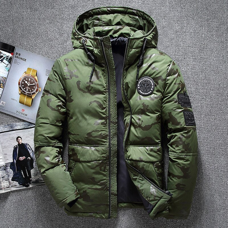 Ethan's Unique Camouflage Jacket | Men's Winter Coat | Men's Jacket | Men's Puffer Jacket 3