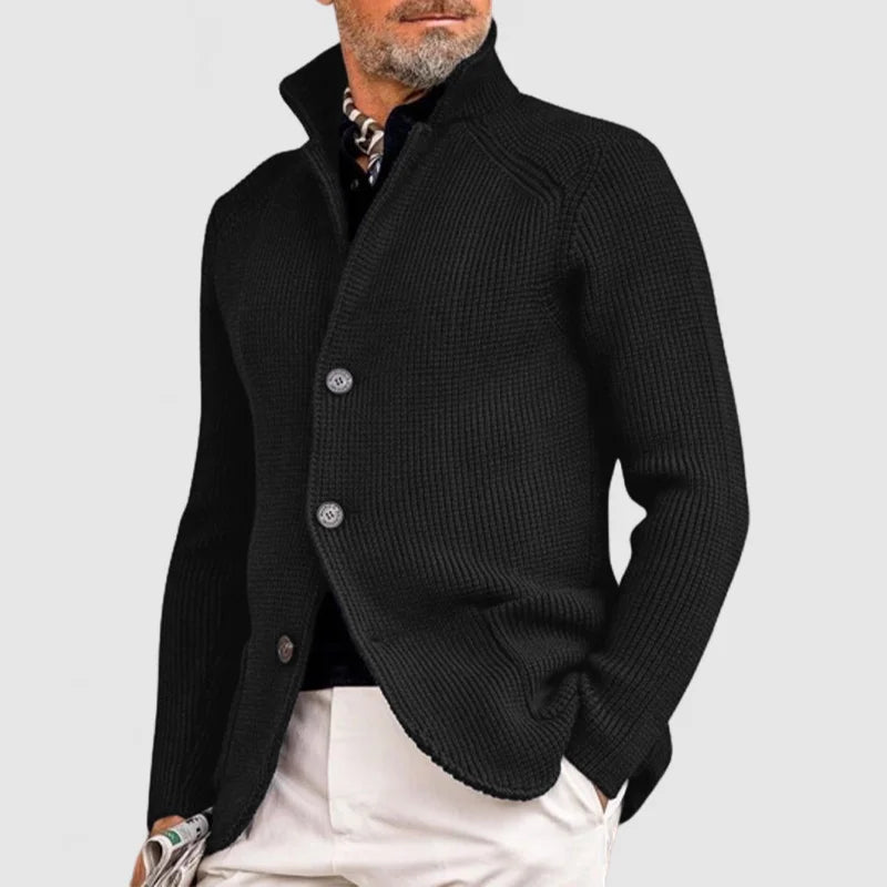 Gael | Men's Cardigan | Mens Black Cardigan | Stylish Outerwear 1