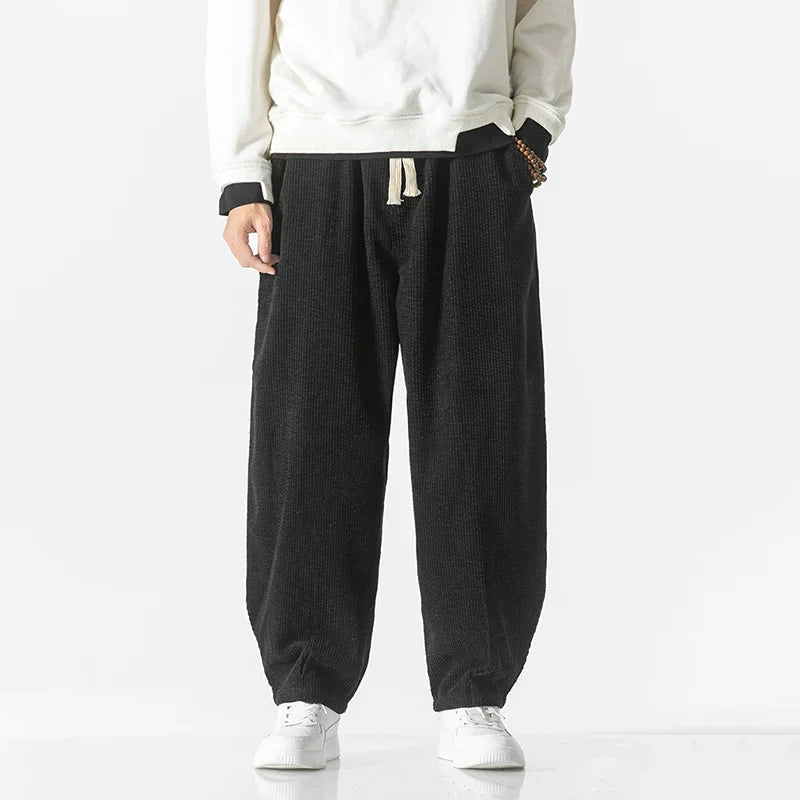 Henry | Loose Fit Pants | Corduroy Blend Trousers | Drawstring Waist 7